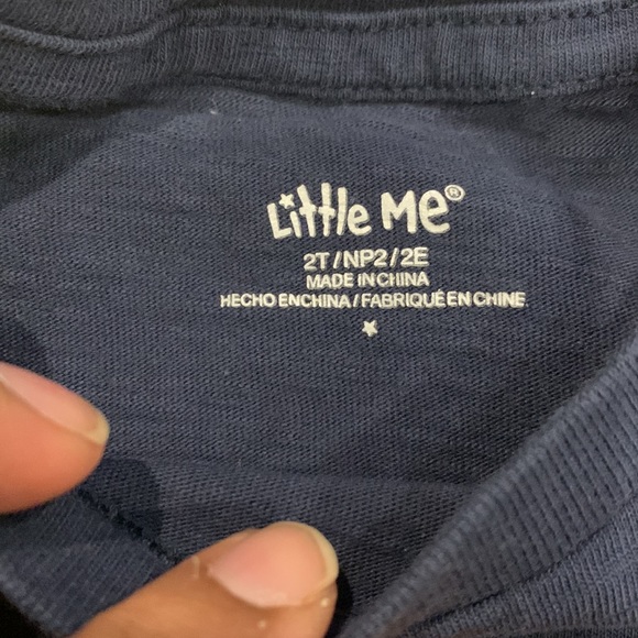 Little Me Long Sleeve T-Shirts in Army Elephant & Navy Airplane Design size 24M - Picture 7 of 8